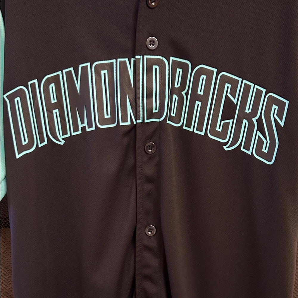 Black and Teal Arizona Diamondbacks Jersey - Picture 2 of 7